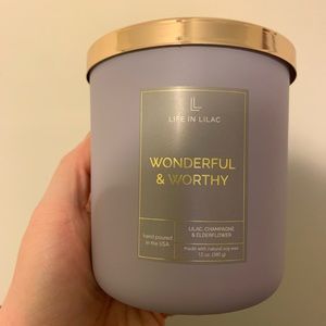 Life in Lilac- Wonderful and Worthy Candle